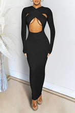 Load image into Gallery viewer, Bet On Me Criss Cross Maxi Dress